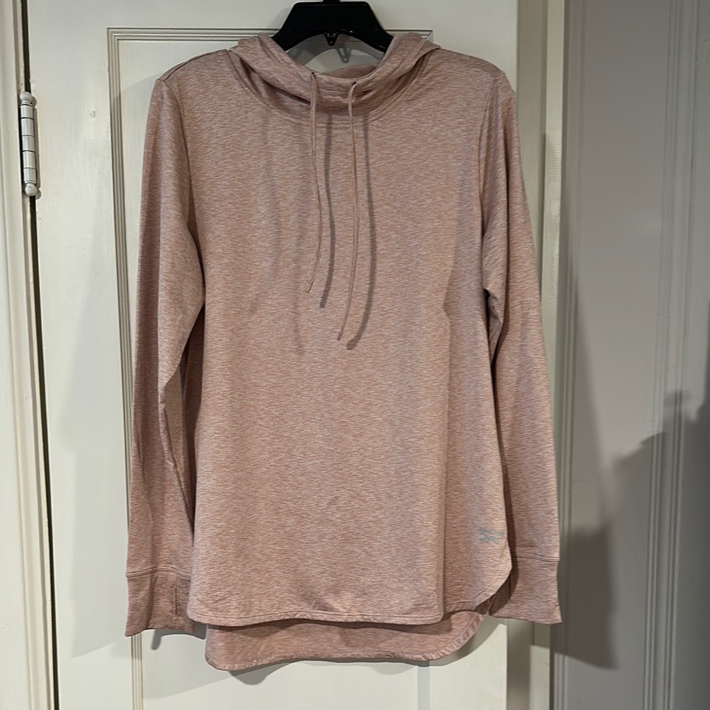 Reebok Pink Oversized Long Sleeve Hoodie